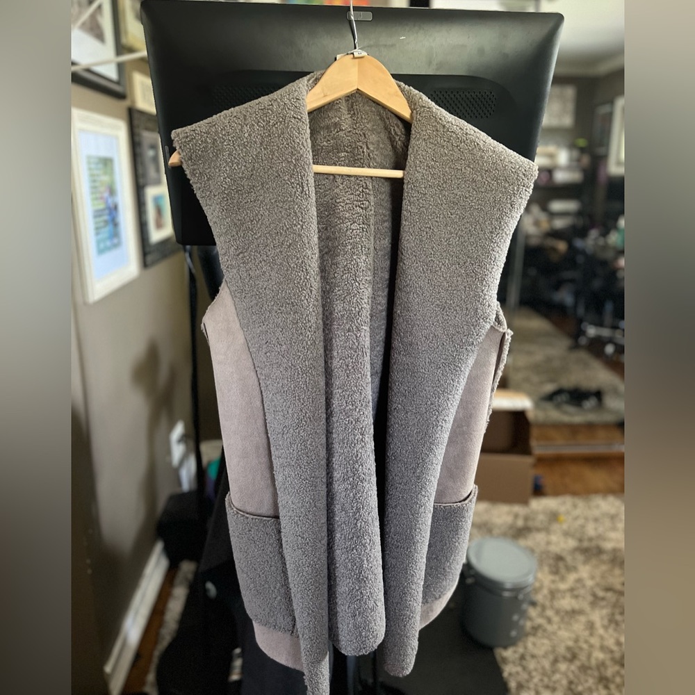 Fleece lined vest